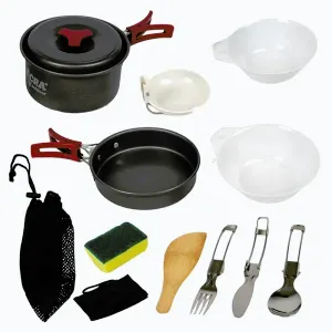 Acra C20 camping set nádobí alluminium pro 1-2 osoby obraz