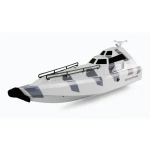 Amewi RC vojenský člun Black Turbo šedá kamufláž obraz