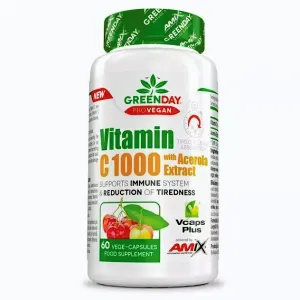 Amix Nutrition ProVEGAN Vitamin C 1000 s extraktem z aceroly 60 kapslí obraz
