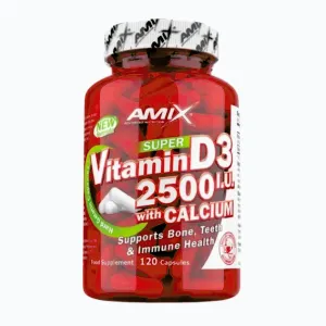Amix Nutrition Vitamin D3 2500 I.U. s vápníkem 120 kapslí obraz