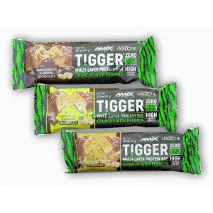 Amix Tigger Zero Multi Layer Protein Bar 60g - Peanut butter caramel obraz