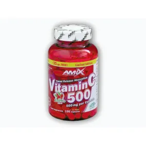 Amix Vitamin C 500mg + Rose Hips 125 kapslí obraz