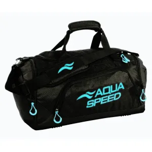 Aqua-Speed Duffle Bag M sportovní taška černá-tyrkysová - 1 ks obraz