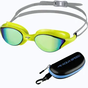Aqua Speed Plavecké zrcadlové brýle ​​Vortex Mirror s pouzdrem žlutá obraz