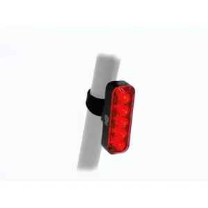 Author Světlo zad. XYRIUS Brake USB 400 lm (černá/červené-sklo) obraz