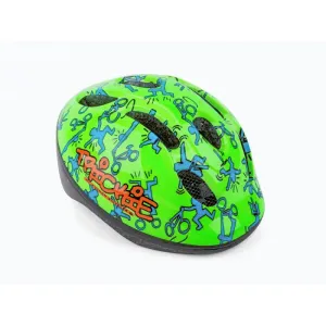 Author Trickie 153 zelená/modrá dětská cyklistická přilba - 49-56cm obraz