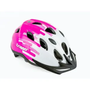 Author Trigger Inmold 173 bílá/růžová cyklistická přilba - 54-58cm obraz