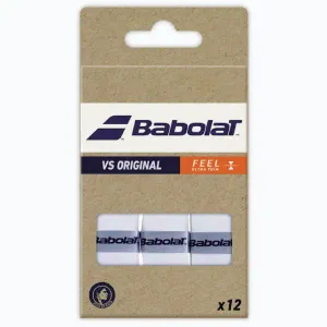 Babolat VS Original X12 overgrip omotávka tl. 0, 43 mm bílá - 12 ks obraz