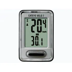 CATEYE CAT Velo 7 (VL520) černo-stříbrný cyklocomputer obraz