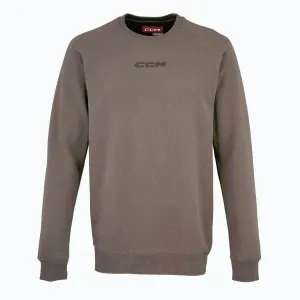 CCM Mikina Core Fleece Crew YTH - hnědá, Dětská, M obraz