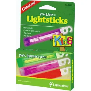 Coghlans sada chemických světel Mini Lightstick Kids 4 Pack obraz