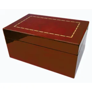 Dřevěné šachy.cz Dřevěný box na figurky DeLuxe intarzovaný ve vysokém lesku obraz
