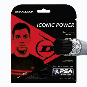 DUNLOP ICONIC POWER 18G/1, 10 mm (set 10 m) Squash struny obraz