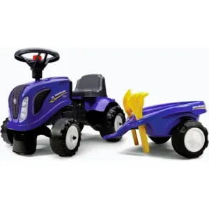 Falk Odrážedlo 280c Baby New Holland T7 s vlečkou a lopatkou s hrabičky obraz