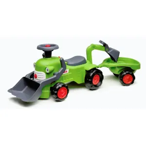 Falk odrážedlo/chodítko traktor s nakladačem, bagrem a vlečkou 912N Class obraz