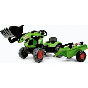 Falk Šlapací traktor 2040AM Claas Arion 410 nakladačem a vlečkou obraz