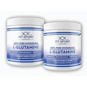 FitSport Nutrition 2x 100% Pure Micronized L-Glutamine 330g obraz