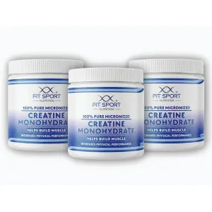 FitSport Nutrition 3x 100% Pure Micronized Creatine Monohydrate 330g obraz
