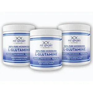 FitSport Nutrition 3x 100% Pure Micronized L-Glutamine 330g obraz