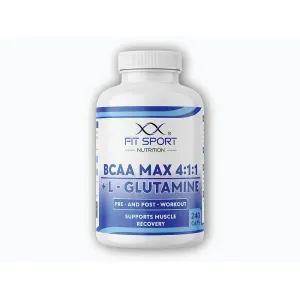 FitSport Nutrition BCAA MAX 4: 1: 1 + L-Glutamine 240 caps obraz