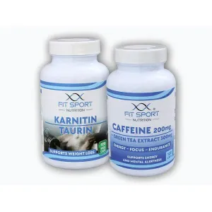 FitSport Nutrition Karnitin Taurin 120 vege caps + Caffeine 200mg + Green Tea 300mg 120 caps obraz