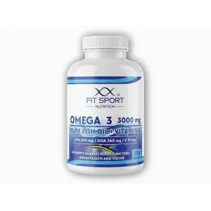 FitSport Nutrition Omega 3 3000mg Pure Fish Oil + Vitamin E 150 softgels - Rybí olej obraz