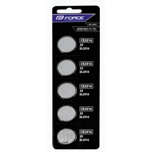 Force Baterie mincové CR2016 / 3V 1 x 5 ks obraz