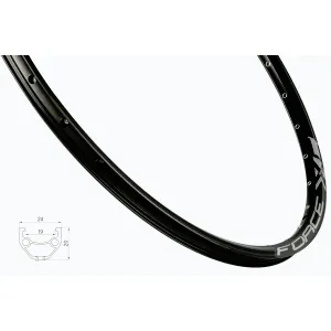 Force Ráfek XC BASIC DISC 559x19, 32děr, černý obraz