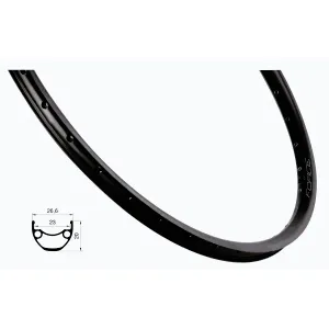 Force Ráfek XC DISC 559x23, 36děr, černý obraz