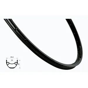 Force Ráfek XC DISC 622x23, 32děr, černý obraz
