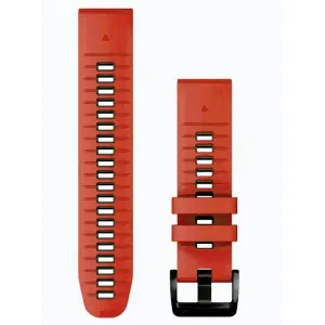 Garmin Řemínek pro fenix5/6/7/8 QuickFit 22 silikonový, Flame Red / Graphite obraz
