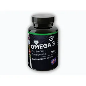 GF nutrition Omega 3 - Cod Liver oil 180 kapslí obraz