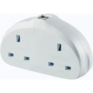 Go Travel adaptér UK/Evropa Duo s USB obraz