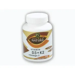 Golden Natur Vitamin D3 + K2 + Omega 3 100 kapslí obraz