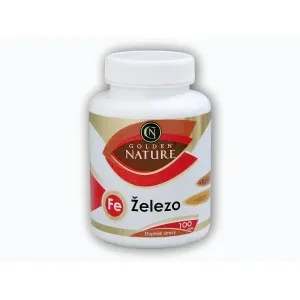 Golden Natur Železo + vit.C + kyselina listová 100 kapslí obraz
