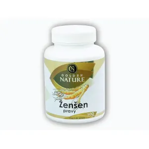 Golden Natur Ženšen pravý 4% ginsenosidů 100 kapslí obraz