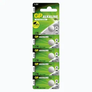 GP Batteries Alkalická knoflíková baterie GP LR44 A76F 5 ks obraz