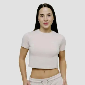 GymBeam Dámské tričko Agile Cropped Desert - XS obraz