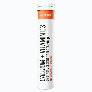 GymBeam Effervescent Calcium + Vitamin D3 20 tab. - pomeranč obraz