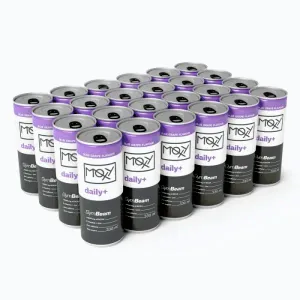 GymBeam MOXY daily+ 330 ml 24 x 330 ml - modré hrozny obraz