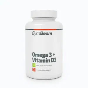 GymBeam Omega 3 + Vitamín D3 90 kaps. obraz