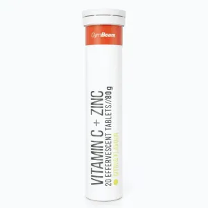 GymBeam Vitamin C + zinek šumivé 12 x 20 tab - citrusové ovoce obraz