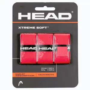Head XtremeSoft 3 overgrip omotávka tl. 0, 5 mm červená - 3 ks obraz
