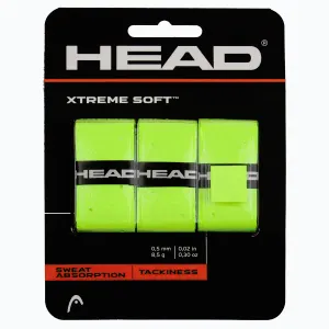 Head XtremeSoft 3 overgrip omotávka tl. 0, 5 mm žlutá reflexní - 3 ks obraz