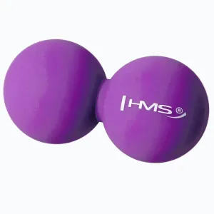 HMS Dvojitý masážní míč BLC02 fialový - Lacrosse Ball obraz