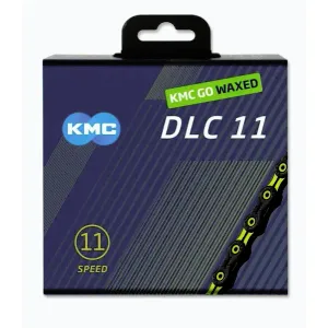 KMC DLC 11 žluto/černý Waxed BOX řetěz obraz