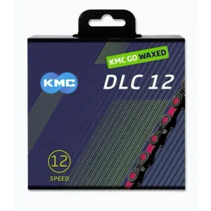 KMC DLC 12 černo-růžový Waxed BOX řetěz obraz