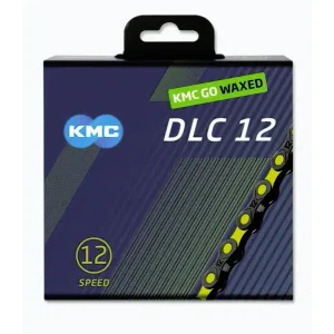 KMC DLC 12 černo-žlutý Waxed BOX řetěz obraz