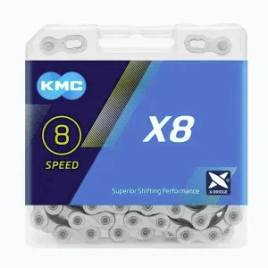 KMC X-8 BOX Stříbrný řetěz obraz