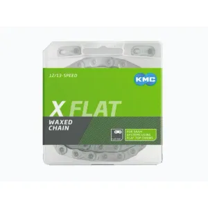 KMC X-flat Stříbrný Waxed BOX řetěz obraz